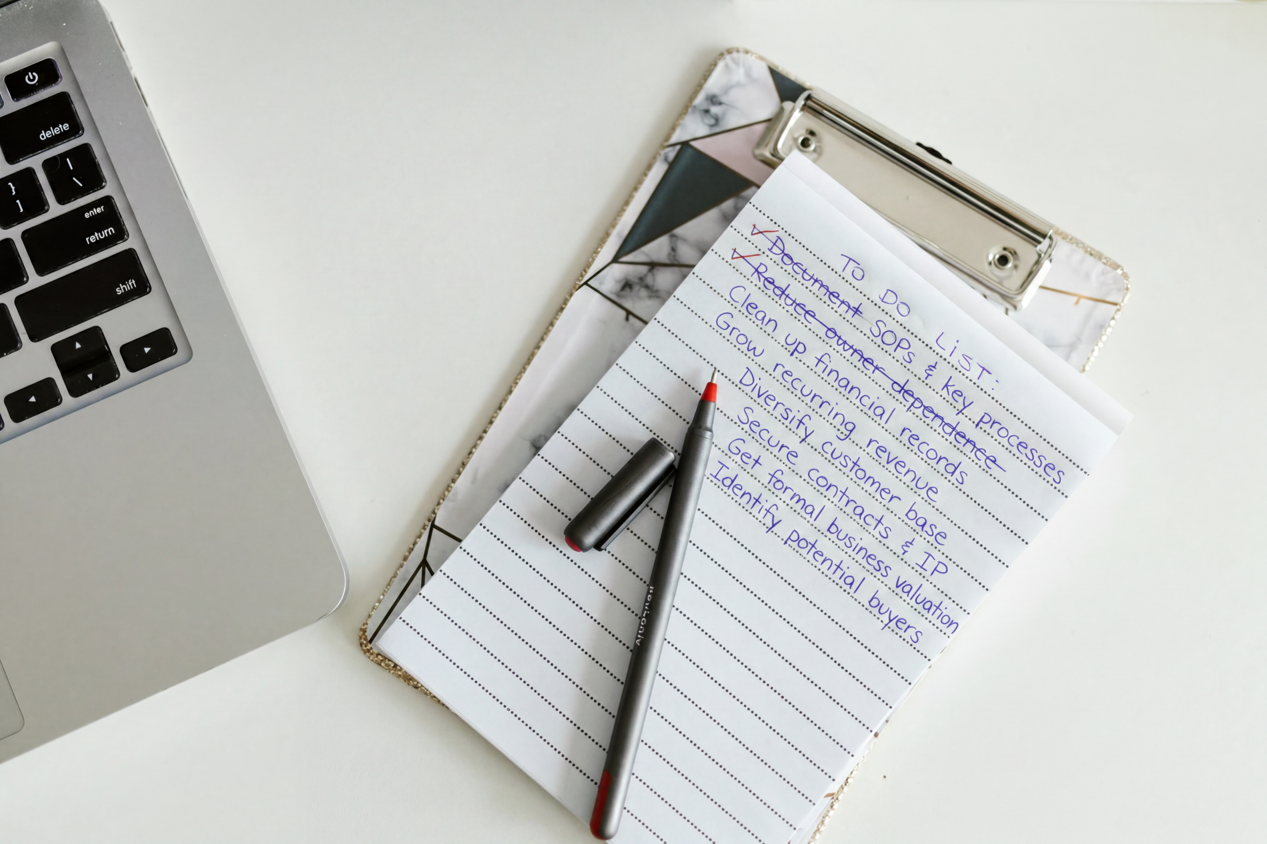 Business exit planning checklist